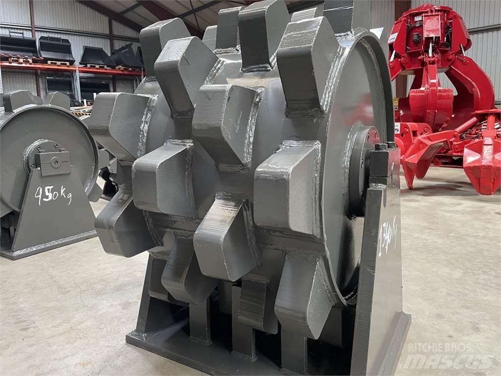  650 mm kompaktorhjul Pneumatikové valce