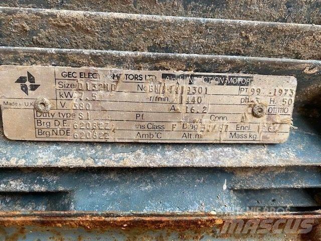  7,5 kW GEC D132ND E-Motor Motory