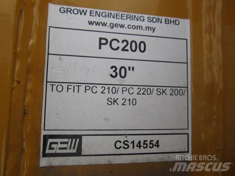  870 mm Graveskovl ex. PC200 Lopaty