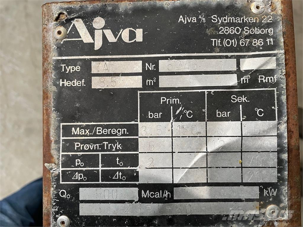  Ajva Type A varmeveksler Lodné motorové jednotky