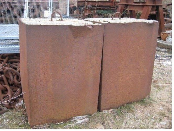  Ballastvægte 4 stk. - 2300 kg Diely a zariadenia žeriavov