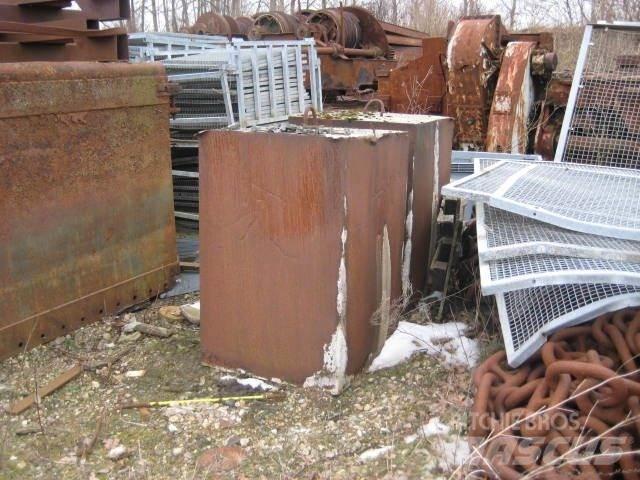  Ballastvægte 4 stk. - 2300 kg Diely a zariadenia žeriavov