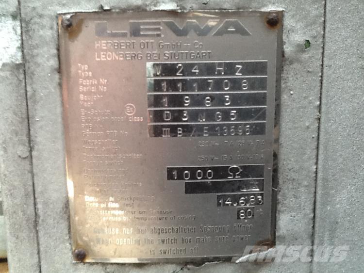 Lewa Type V24HZ pumpe Vodné čerpadlá