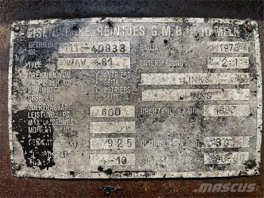 Reintjes WAV 461 Gear Prevodovky