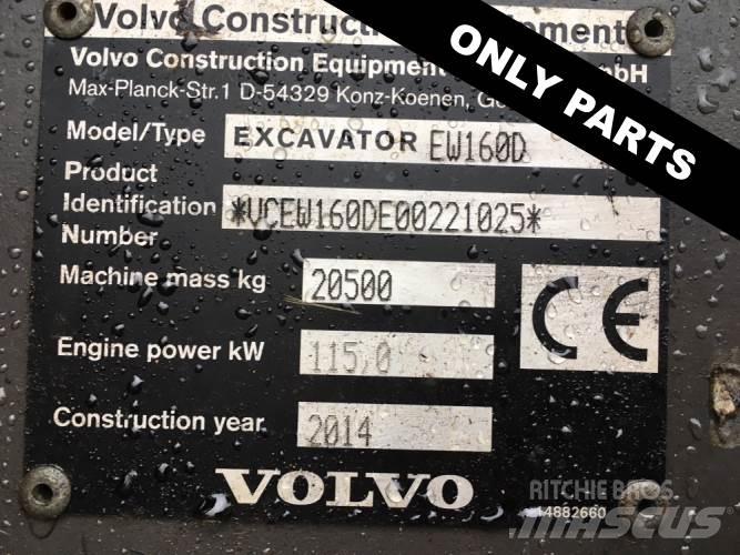 Volvo EW160D til ophug Pásové rýpadlá