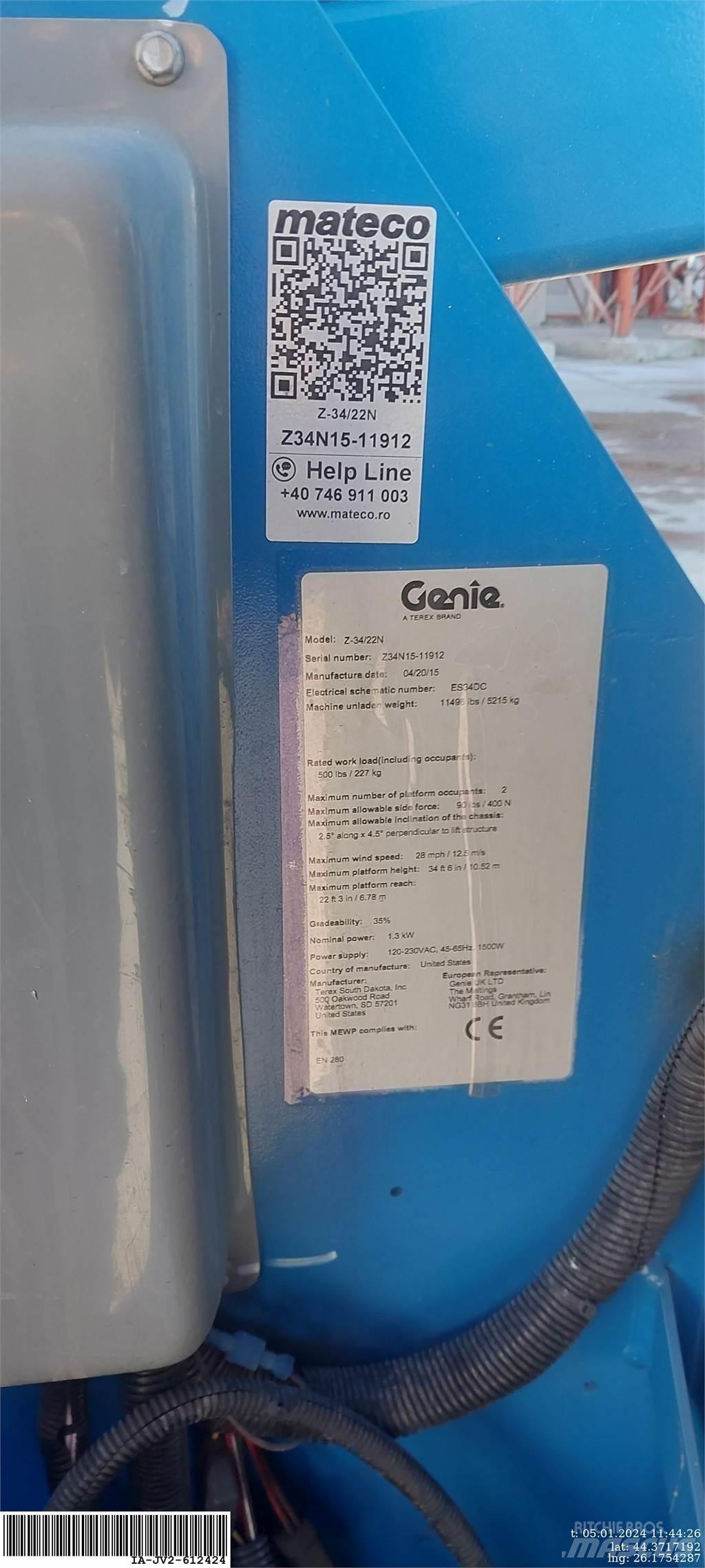 Genie Z-34/22N Kĺbové plošiny
