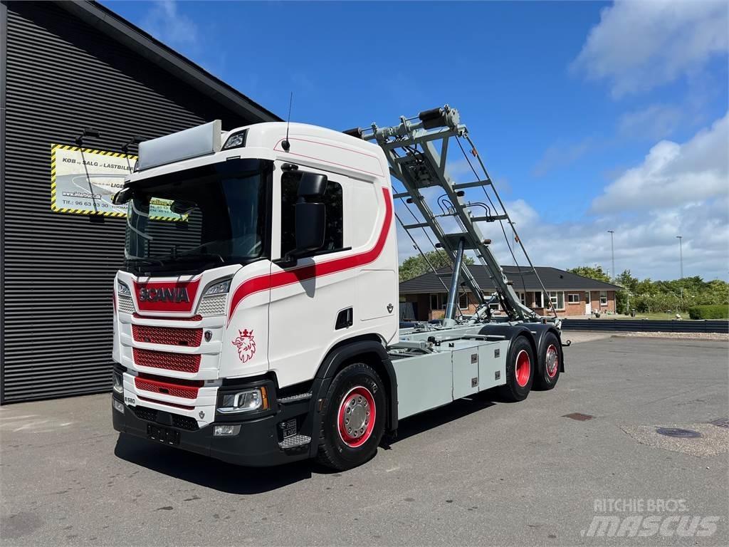 Scania R520 hejs Lanový nosič kontajnerov