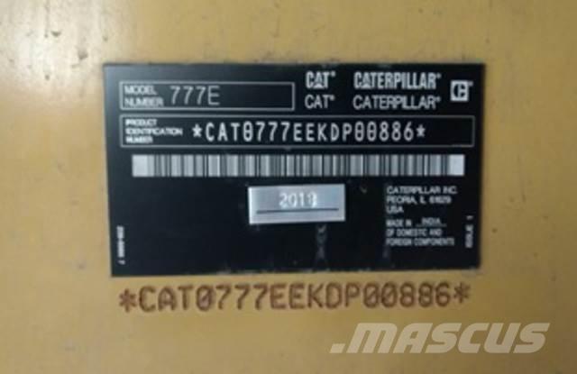 CAT 777E Kĺbové nákladné autá