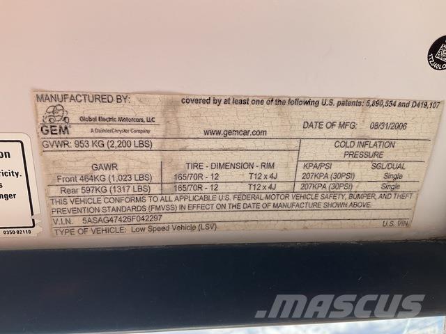  GEM E4 Úžitkové vozne