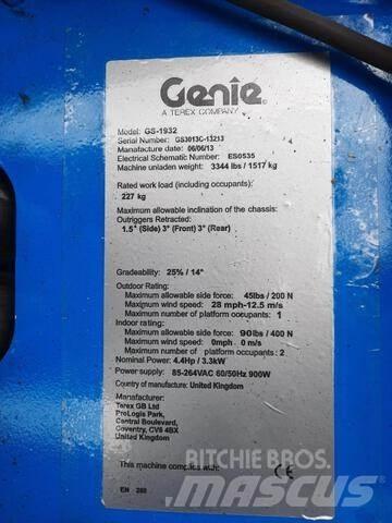 Genie GS1932 Nožnicové zdvíhacie plošiny