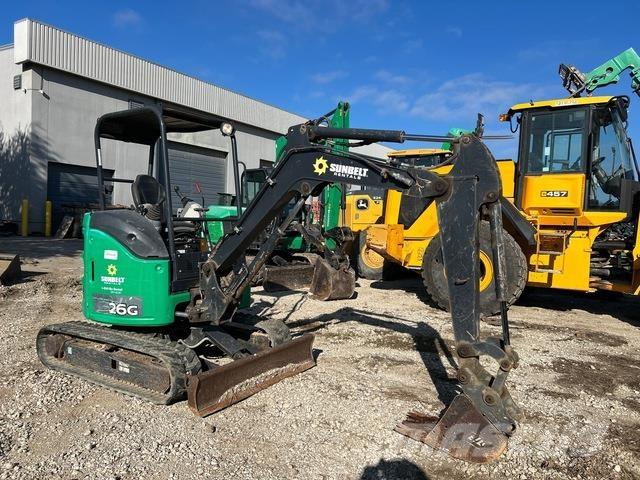 John Deere 26G Pásové rýpadlá