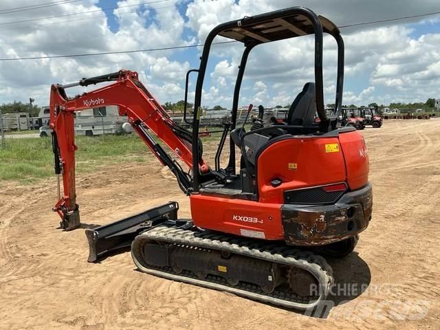 Kubota KX033-4 Pásové rýpadlá