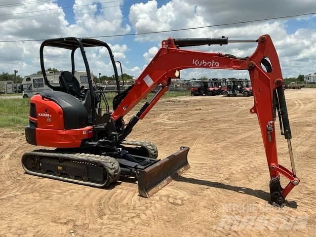 Kubota KX033-4 Pásové rýpadlá