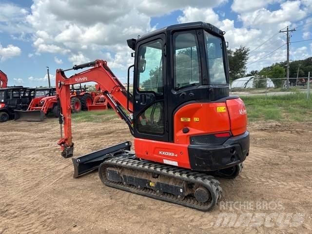 Kubota KX033-4 Pásové rýpadlá