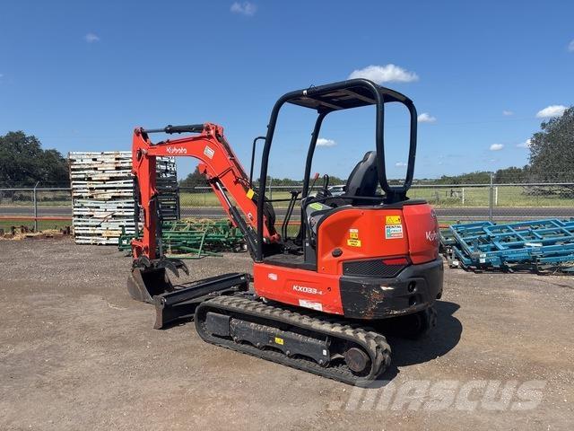 Kubota KX033-4 Pásové rýpadlá