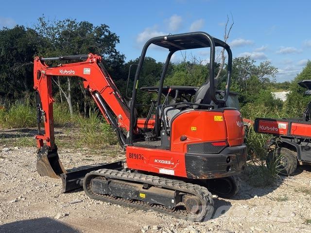 Kubota KX033-4 Pásové rýpadlá