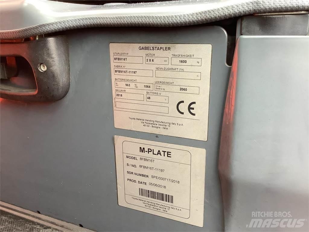 Toyota 8FBM16T Akumulátorové vozíky
