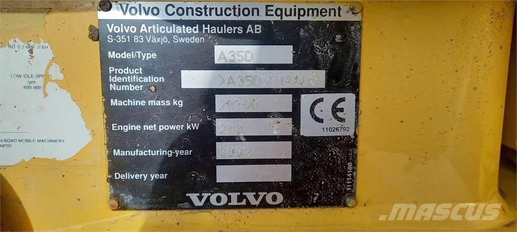 Volvo A35D Kĺbové nákladné autá