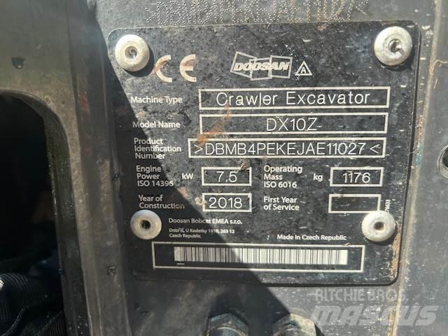 Doosan DX10Z Midi rýpadlá 7 t - 12 t