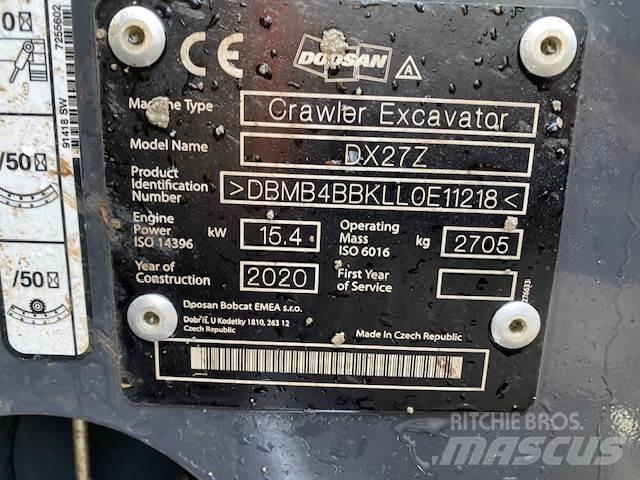 Doosan DX27Z Stavebníctvo - ostatné