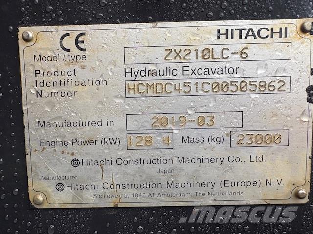 Hitachi ZX210LC-6 Pásové rýpadlá