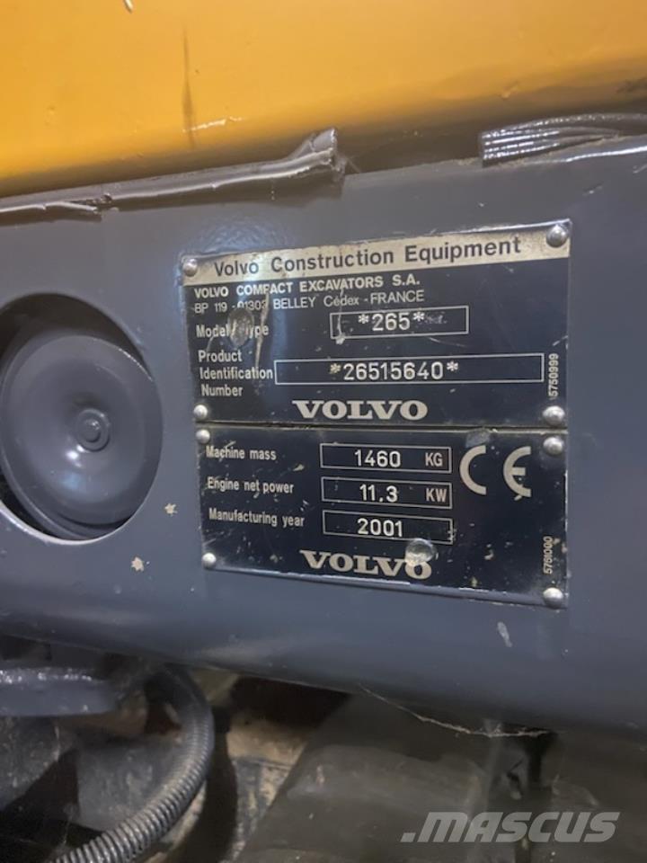 Volvo EC 15 Mini rýpadlá < 7t