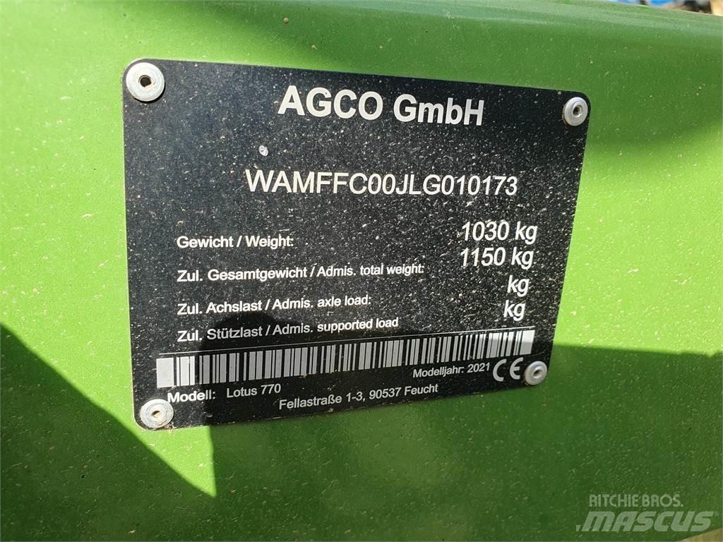 Fendt LOTUS 770 Obracače a zhrabovače sena