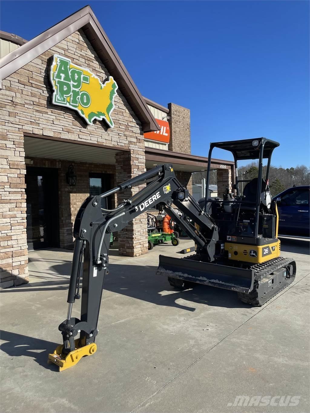John Deere 26 P Mini rýpadlá < 7t