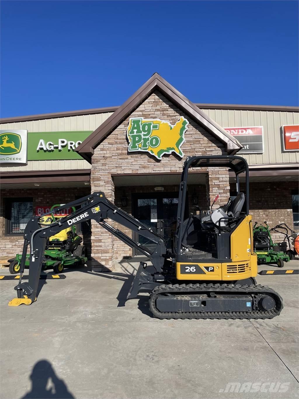 John Deere 26 P Mini rýpadlá < 7t