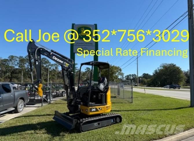 John Deere 26 P Mini rýpadlá < 7t