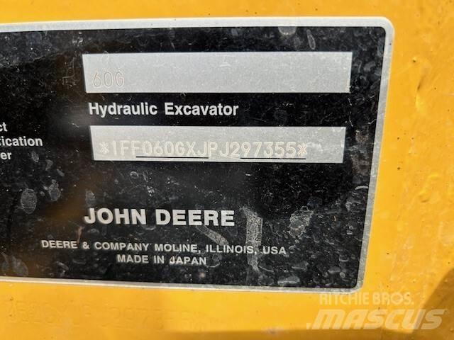 John Deere 60G Mini rýpadlá < 7t