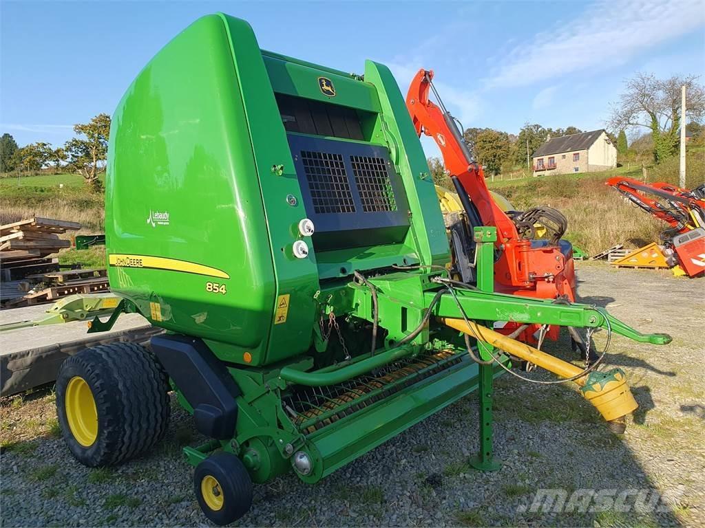 John Deere 854 Lisy na okrúhle balíky