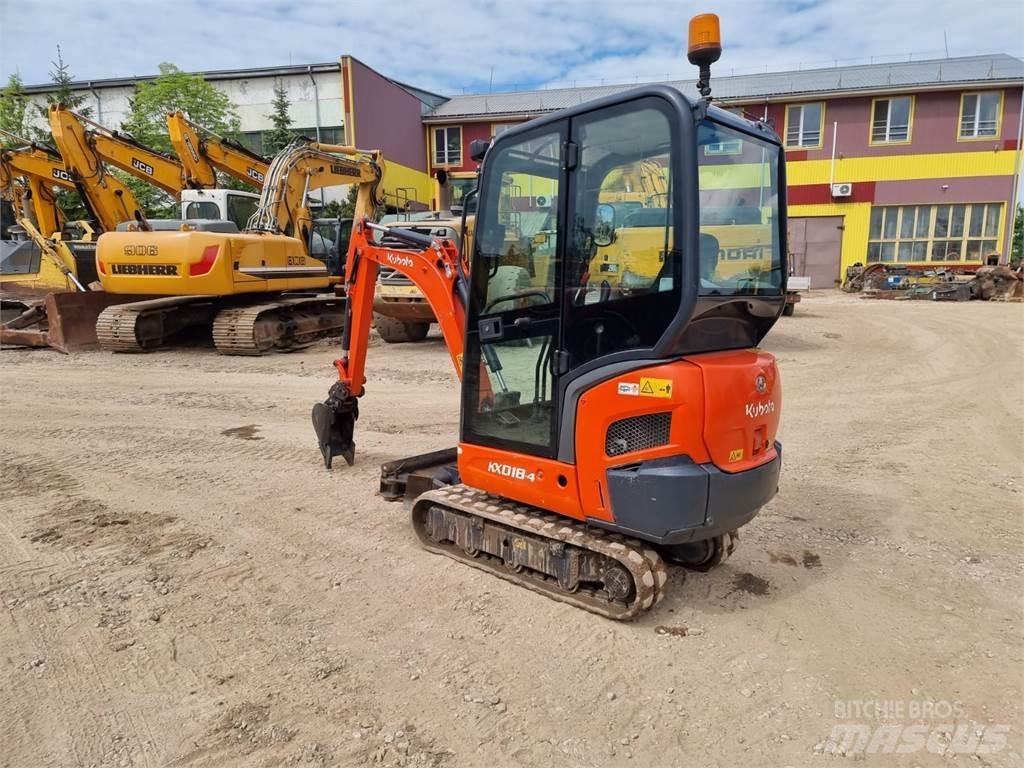 Kubota KX 018-4 Mini rýpadlá < 7t