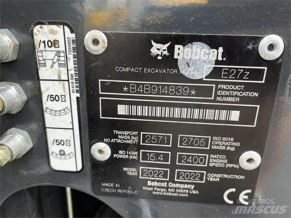 Bobcat E 27z Mini rýpadlá < 7t