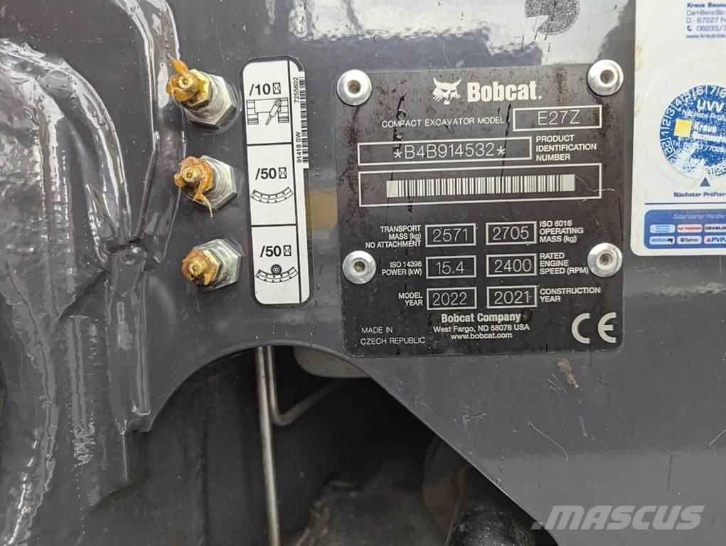 Bobcat E 27z Mini rýpadlá < 7t