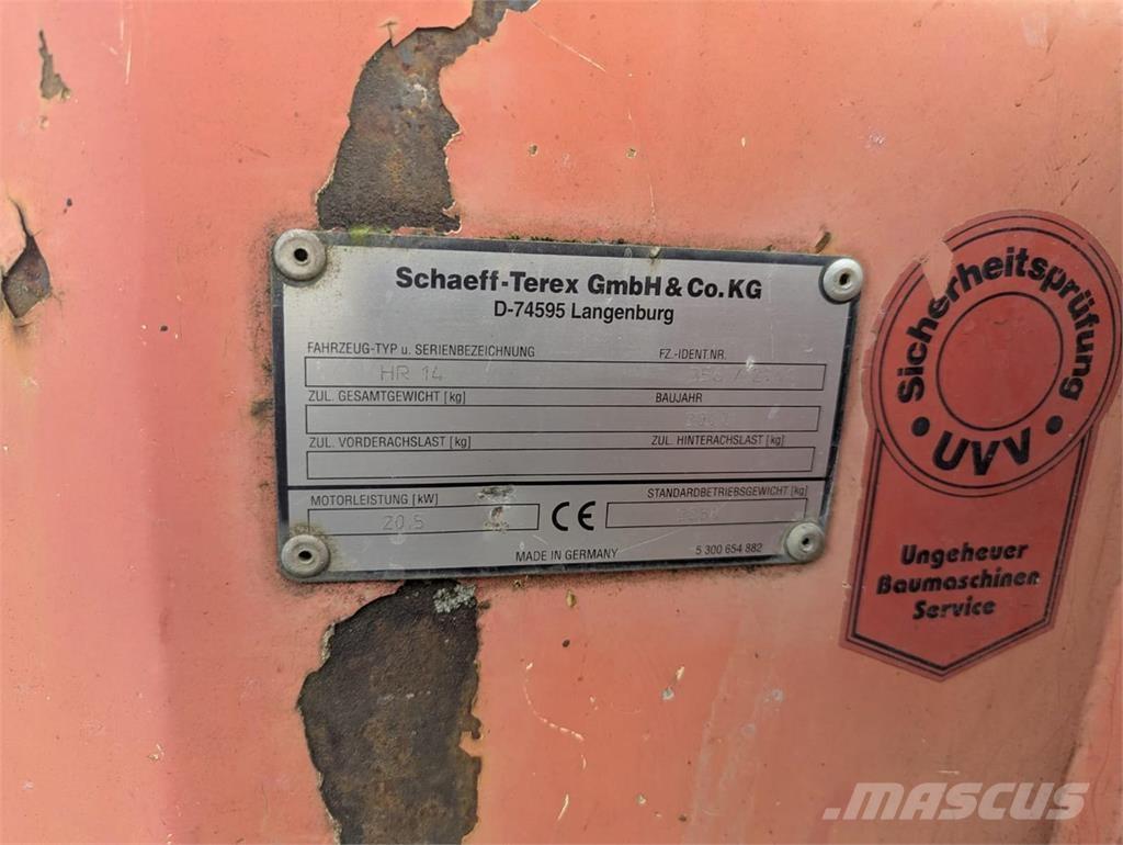 Terex HR 14 Mini rýpadlá < 7t