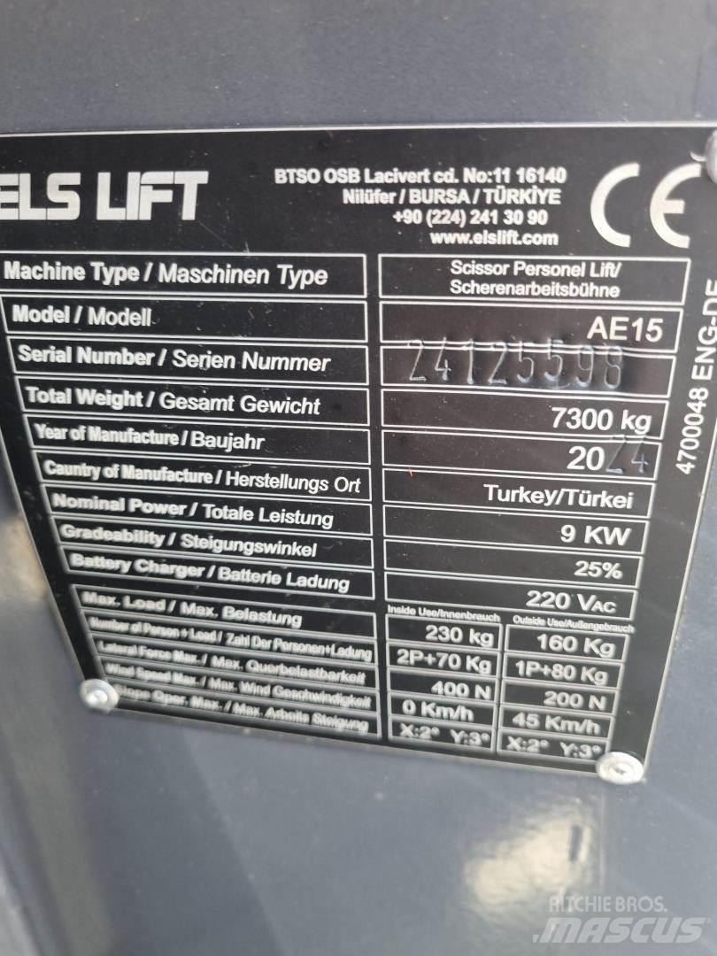 ELS LIFT AE15 Kĺbové plošiny