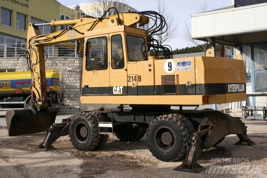 CAT 214B Kolesové rýpadlá