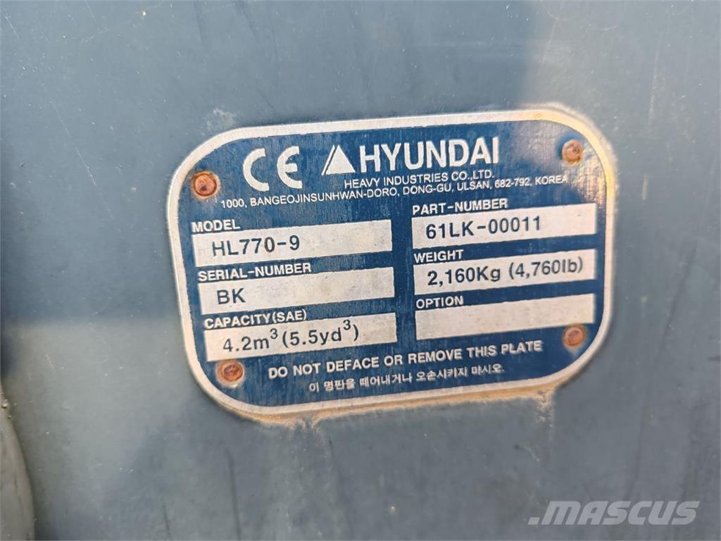 Hyundai HL770-9A Kolesové nakladače