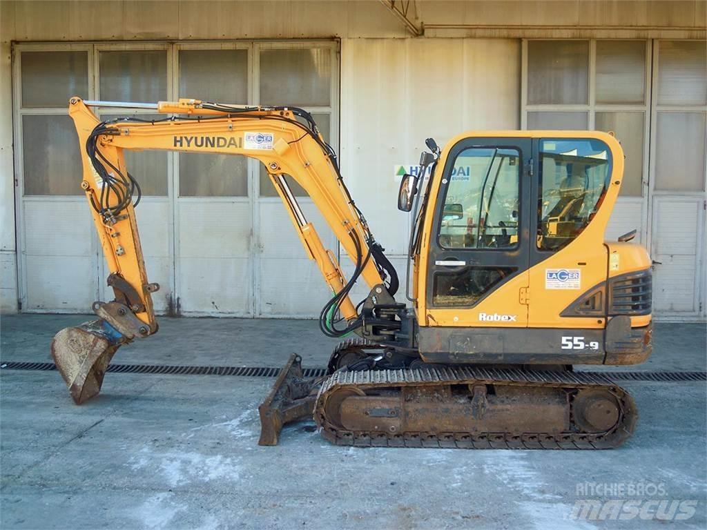 Hyundai R55-9 Mini rýpadlá < 7t
