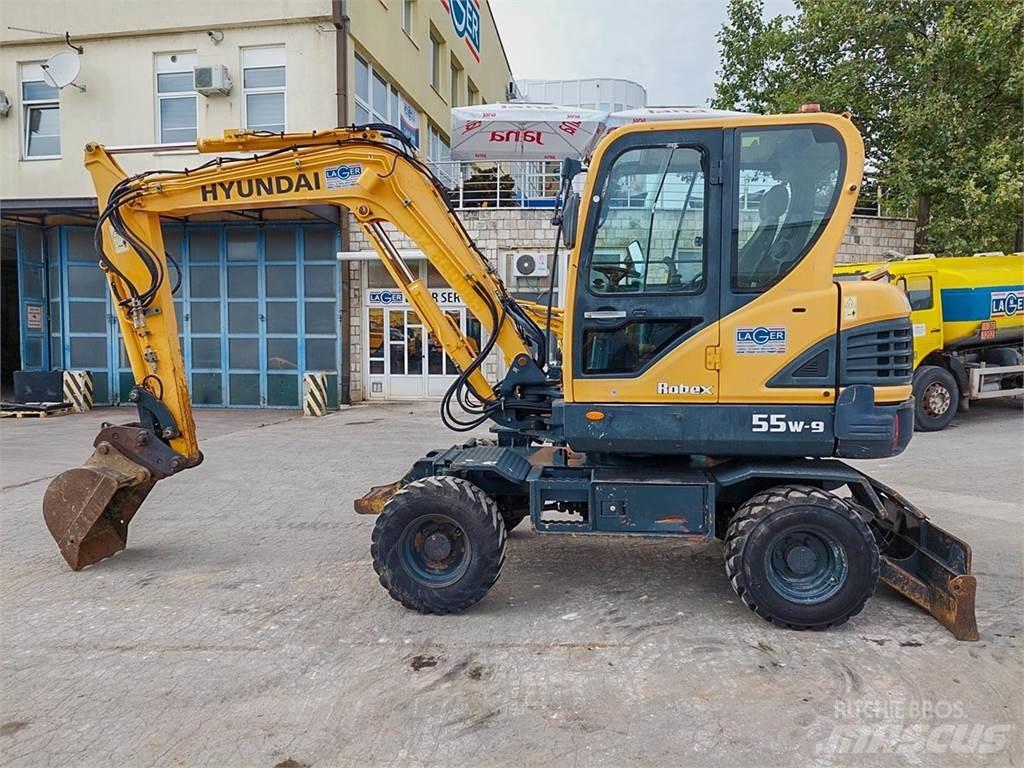 Hyundai R55W-9 Mini rýpadlá < 7t