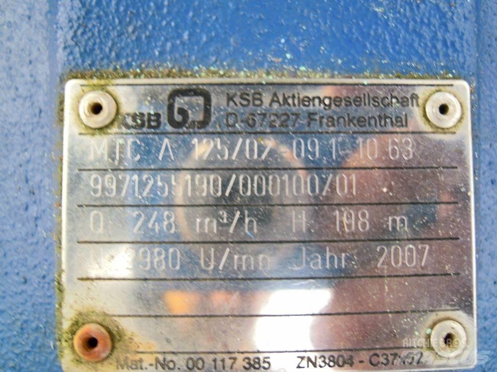 KSB MTC 125/02 Vodné čerpadlá