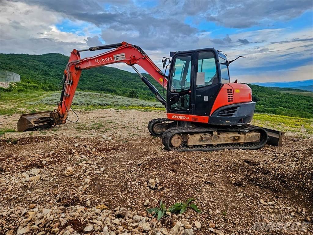 Kubota KX080-4 Mini rýpadlá < 7t