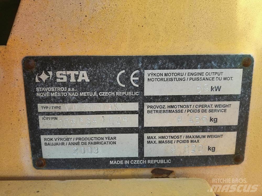 Stavostroj STA VH 700 AK Tandemové valce