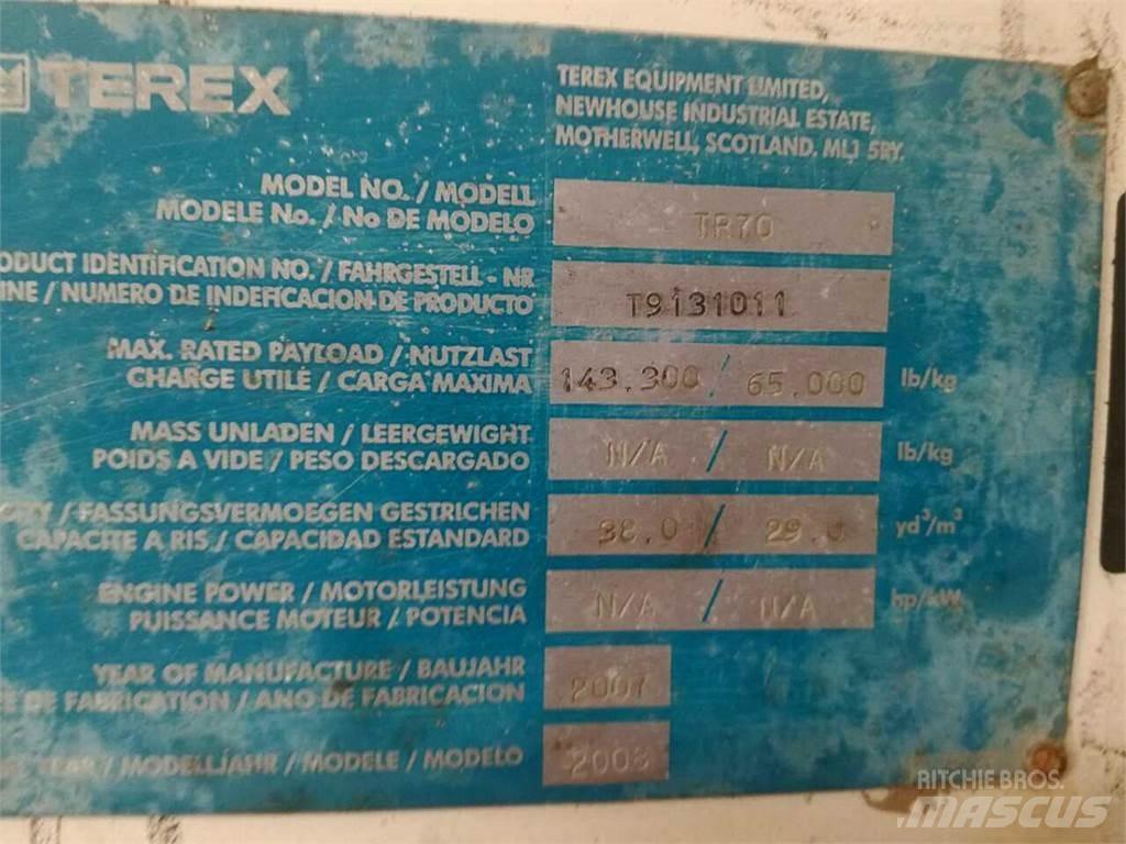 Terex TR70 Stavebné sklápače