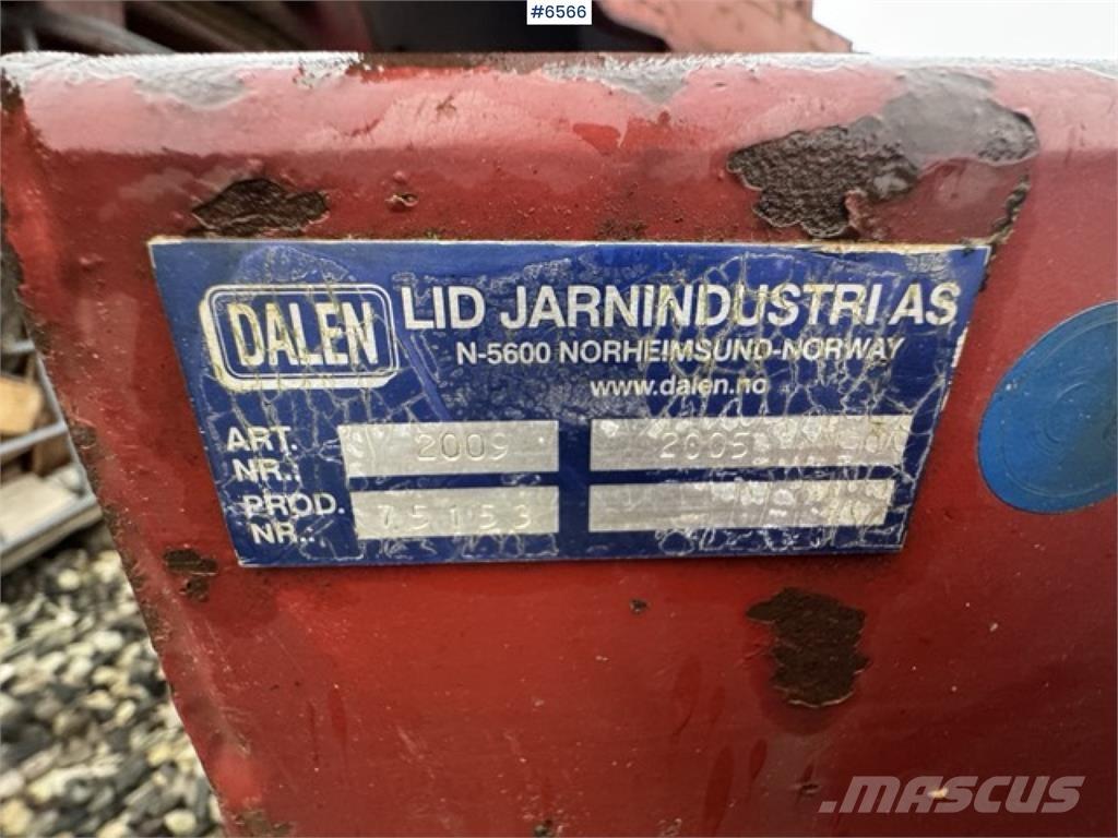 Dalen 2 trinns Snežné pluhy, predné snežné radlice