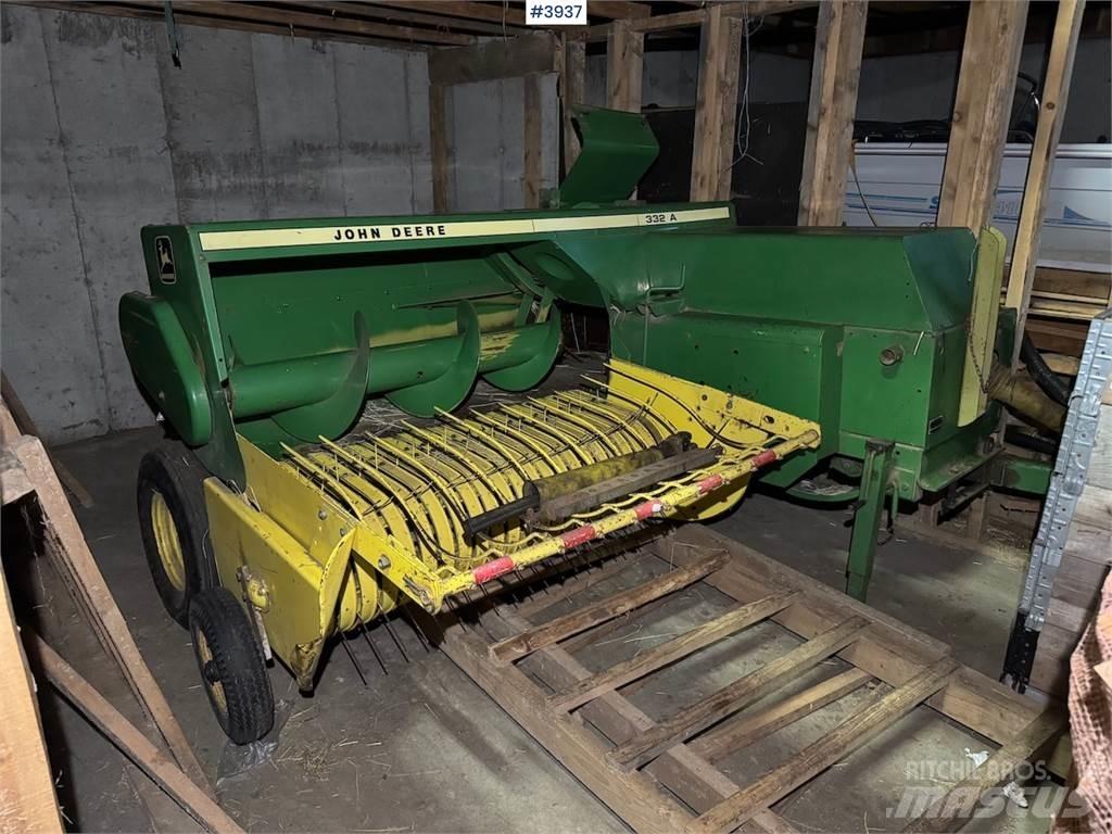 John Deere 332 A Ďalšie vyorávače, príslušenstvo