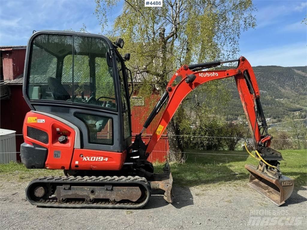 Kubota KX019 Pásové rýpadlá