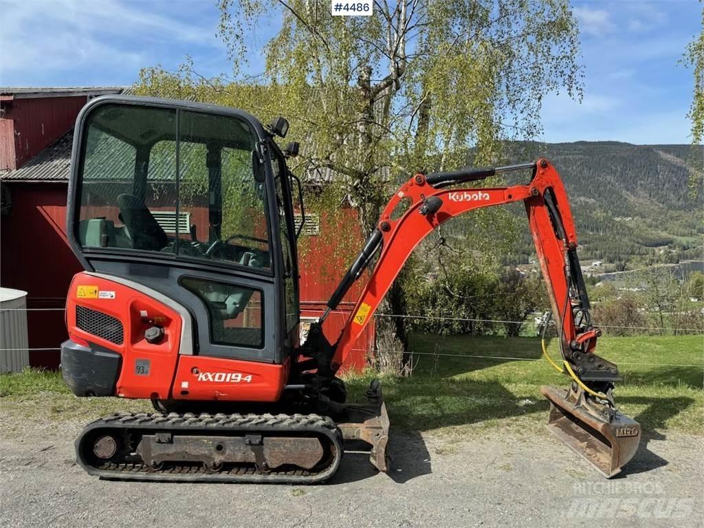 Kubota KX019 Pásové rýpadlá