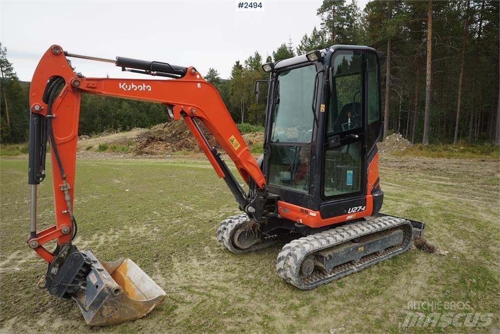 Kubota U27-4 Pásové rýpadlá